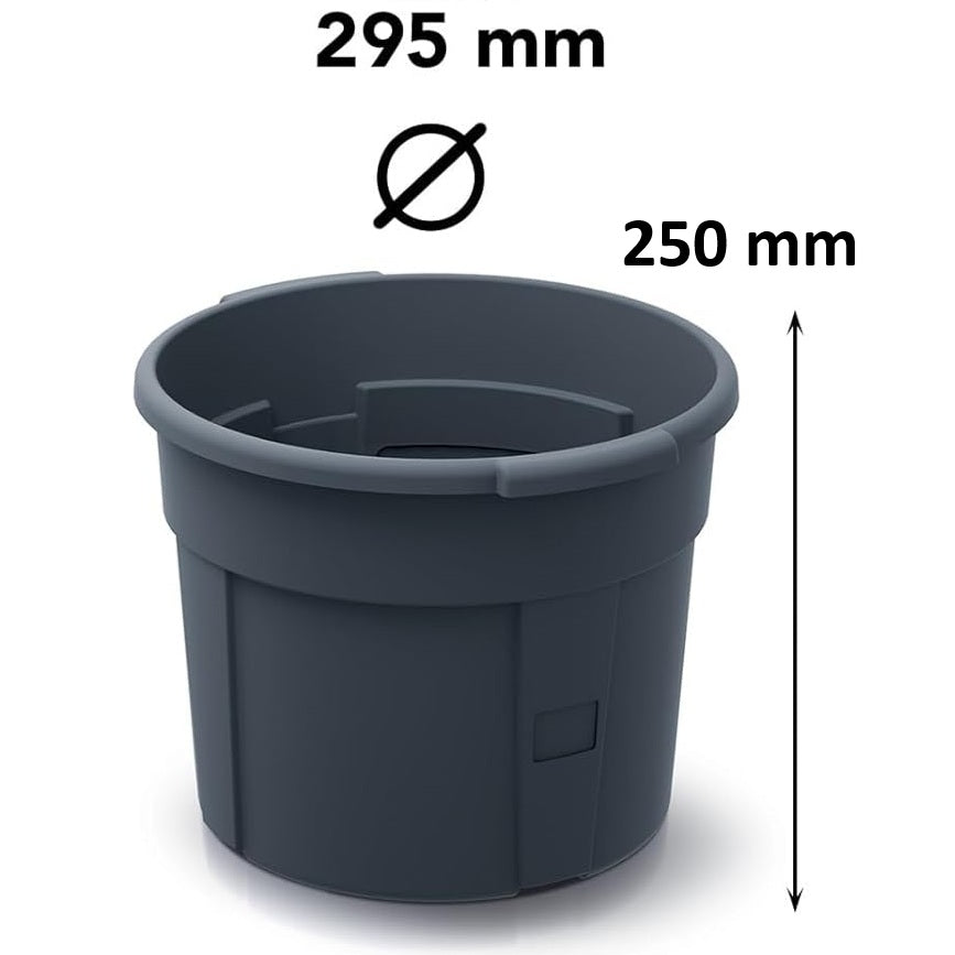 Ghiveci dublu pentru cultivarea cartofilor si legumelor, Zola, diametru 29.5 cm, capacitate 12l, polipropilena, inaltime 25 cm, negru Ghiveci dublu pentru cultivarea cartofilor si legumelor, Zola, diametru 29.5 cm, capacitate 12l, polipropilena, inaltime 25 cm, negru